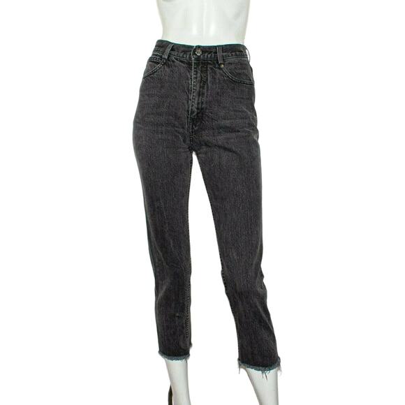RACHEL COMEY High-Rise Denim Jeans Cut off Ankle Crop Size 0 24w - Picture 1 of 9